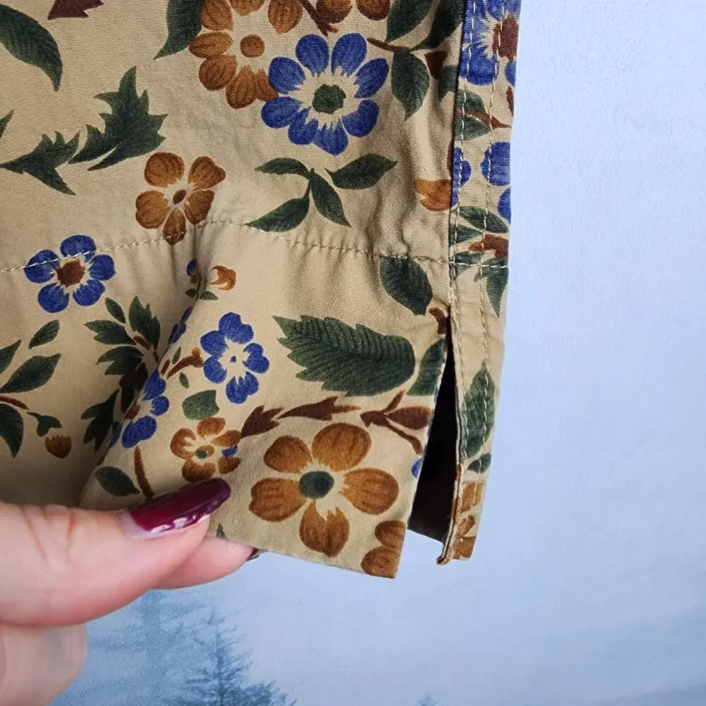 Vintage Lauren Ralph Lauren Floral Print Cropped Capri Pants | Women's 8